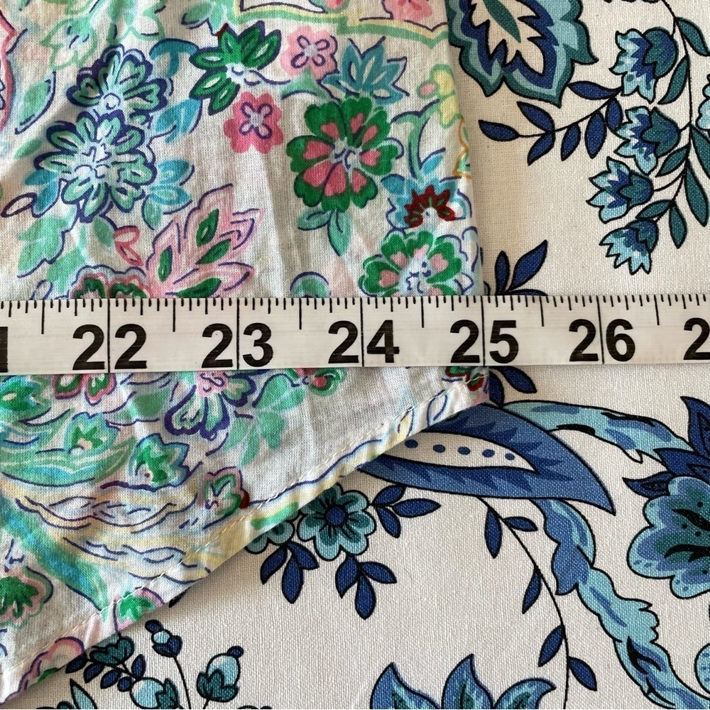 Talbots Colorful Print Shirt Button Down Collared Cotton Size X - Picture 12 of 14